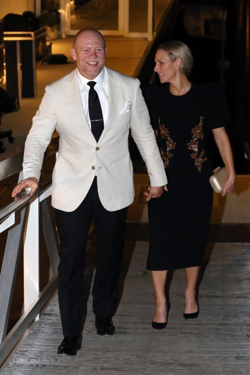 Zara Tindall Leaves Magic Millions Racing Awards, January 2024