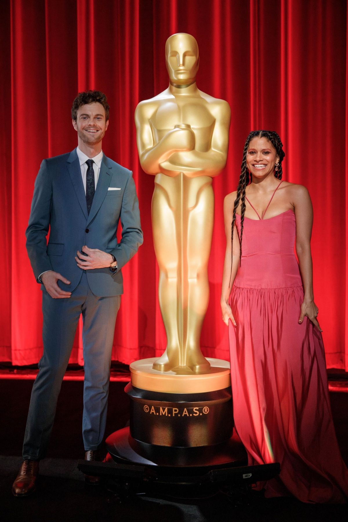 Zazie Beetz Presenting Best Actor Nominees at Oscars Announcement, January 2024