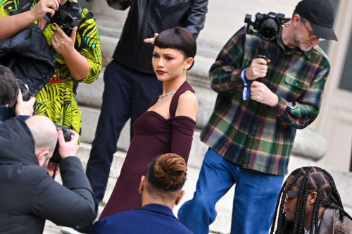 Zendaya Arrives at Fendi Haute Couture Show, January 2024 1