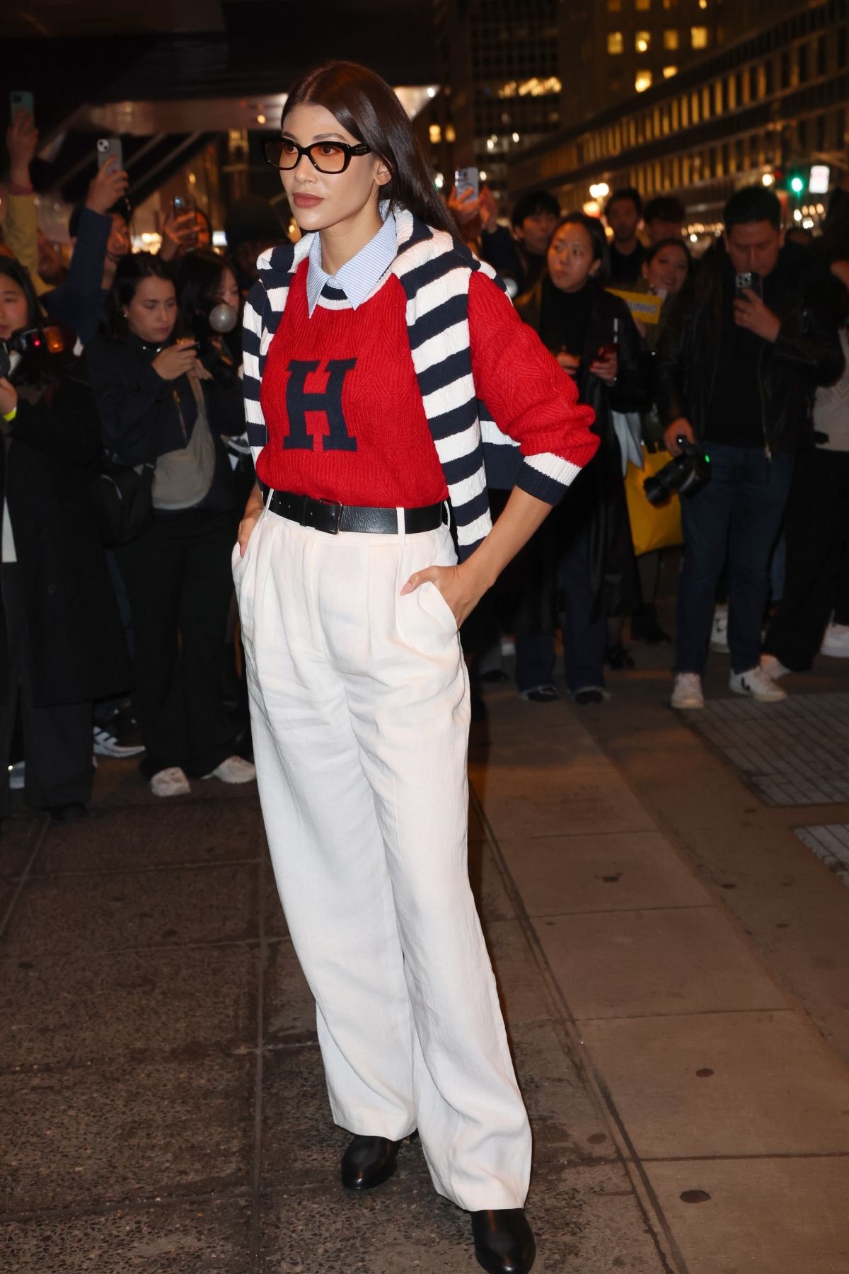 Abla Sofy Arrives at Tommy Hilfiger Show at NYFW, February 2024