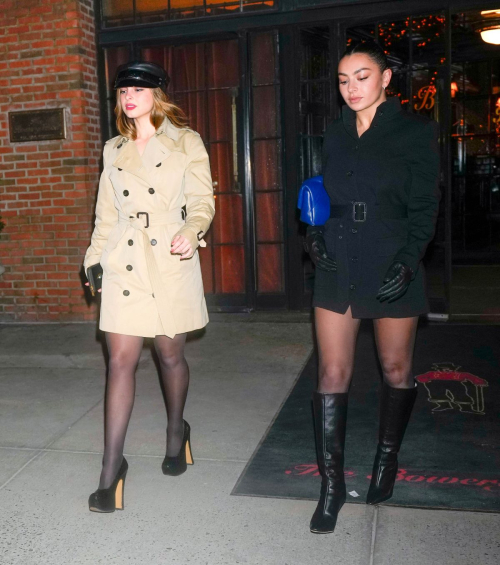 Addison Rae and Charli XCX Leave Hotel in New York, February 2024 5