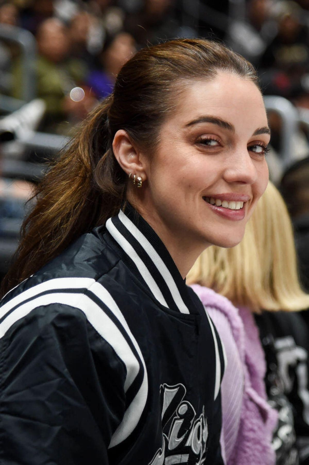 Adelaide Kane at San Jose Sharks vs Los Angeles Kings NHL Game, January 2024