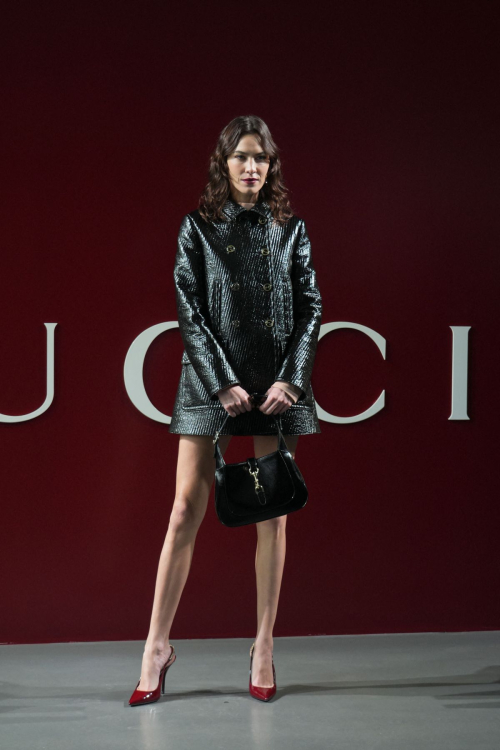 Alexa Chung at Gucci Show, Milan Fashion Week, February 2024 1