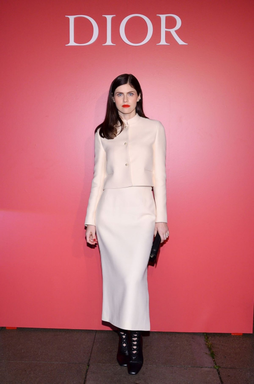 Alexandra Daddario at Dior and Peter Philips Celebration of Rouge Dior, February 2024