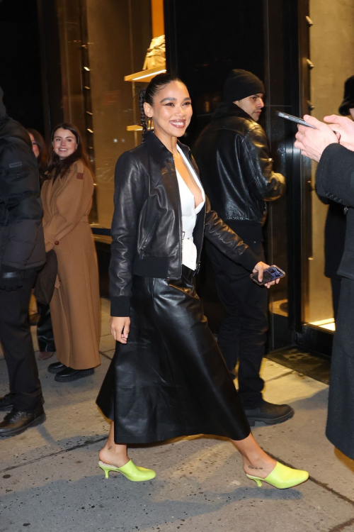 Alexandra Shipp Arrives at Tod’s Madison Avenue Store, February 2024 2