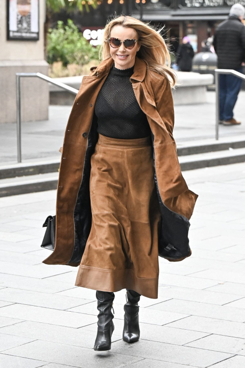 Amanda Holden Leaves Global Studios Heart Breakfast Show in London, February 2024 3