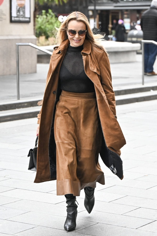 Amanda Holden Leaves Global Studios Heart Breakfast Show in London, February 2024 4