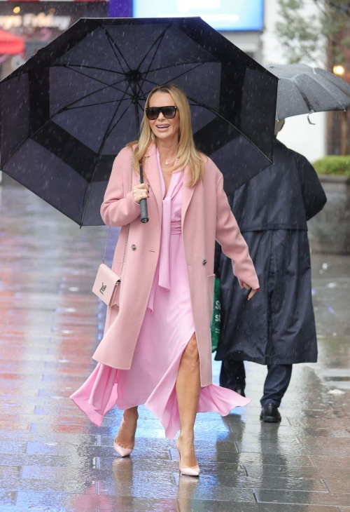 Amanda Holden Leaves Heart Breakfast Show in London, February 2024