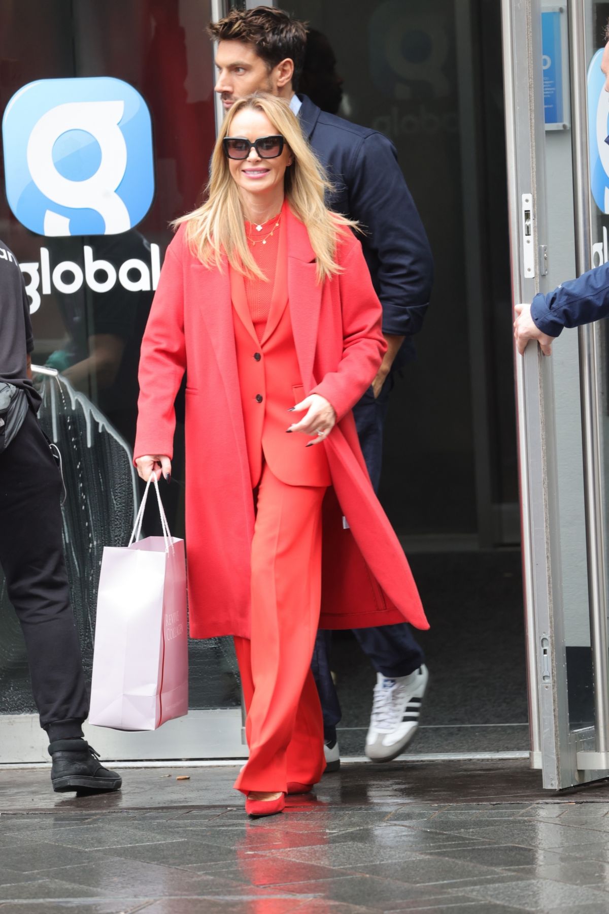 Amanda Holden Leaves Her Show in London, February 2024