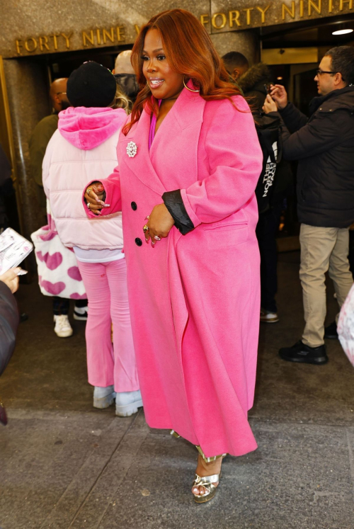 Amber Riley Leaves NBC Studios, New York, February 2024 4