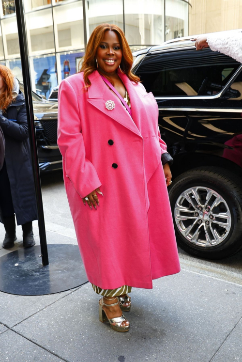 Amber Riley Leaves NBC Studios, New York, February 2024 5