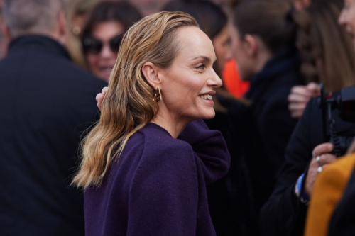 Amber Valletta Arrives at Fendi Fashion Show in Milan, February 2024 2