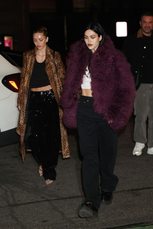 Amelia and Delilah Hamlin at Frame Denim Fashion Week Dinner, February 2024 5