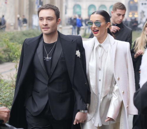 Amy Jackson Arrives at Genny Fashion Show at Milan Fashion Week, February 2024 1