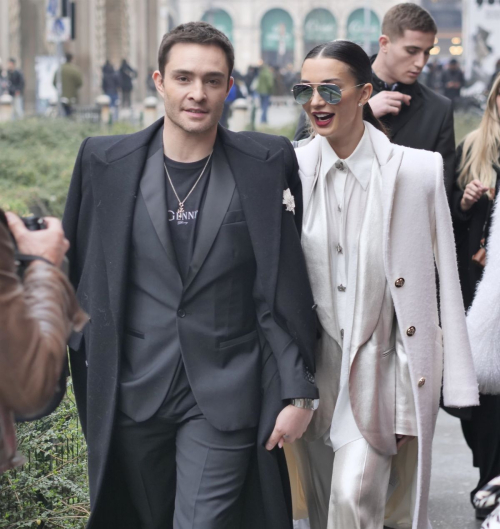 Amy Jackson Arrives at Genny Fashion Show at Milan Fashion Week, February 2024 2