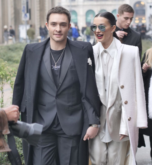 Amy Jackson Arrives at Genny Fashion Show at Milan Fashion Week, February 2024 4