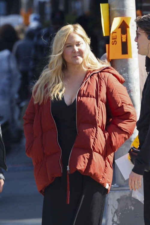 Amy Schumer on Set of Kinda Pregnant New York, February 2024 2