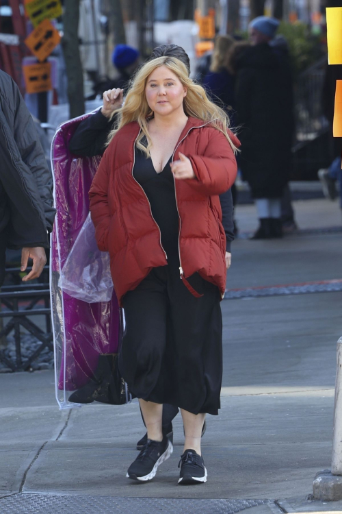 Amy Schumer on Set of Kinda Pregnant New York, February 2024 5