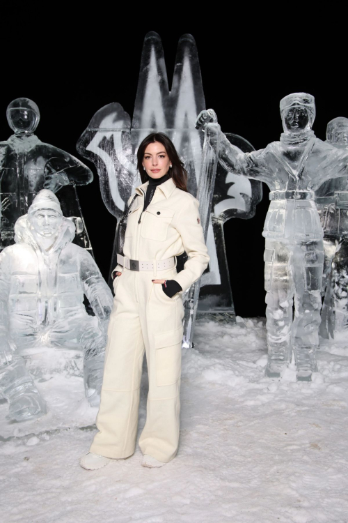 Anne Hathaway at Moncler Grenoble Fashion Show in St Moritz, February 2024 4