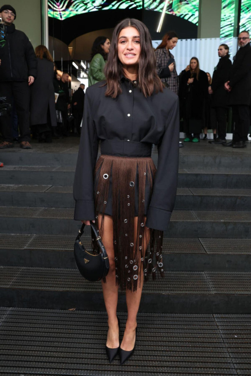 Anya Chalotra at Prada Fall/Winter 2024 Womenswear Fashion Show Milan, February 2024 2