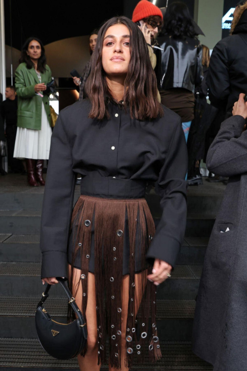 Anya Chalotra at Prada Fall/Winter 2024 Womenswear Fashion Show Milan, February 2024 3