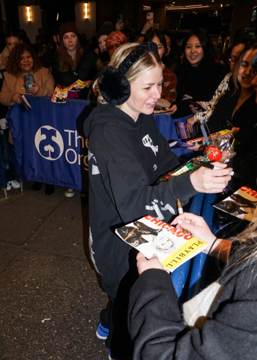 Ariana Madix Signing Autographs Outside Ambassador Theater in New York, February 2024