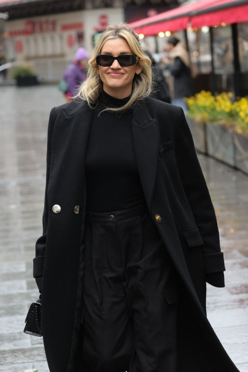 Ashley Roberts Leaves Heart Radio in London, February 2024 6