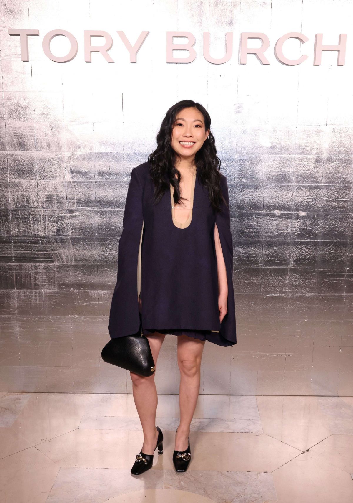 Awkwafina at Tory Burch Fashion Show, February 2024