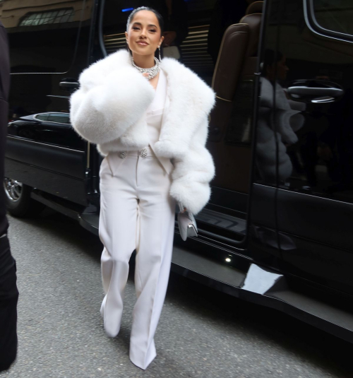 Becky G Arrives at Area Fashion Show in New York, February 2024 1