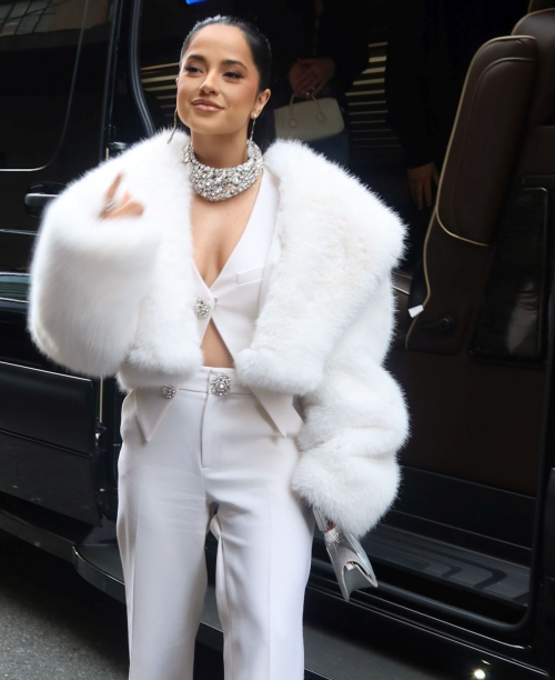 Becky G Arrives at Area Fashion Show in New York, February 2024 2