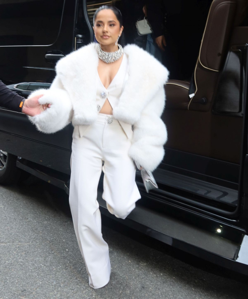 Becky G Arrives at Area Fashion Show in New York, February 2024 4