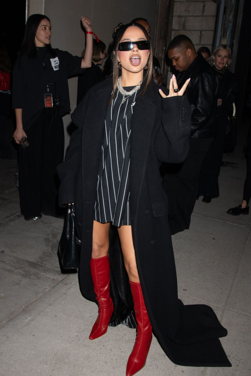 Becky G Arrives at Willy Chavarria RTW Fall 2024 Show at NYFW, February 2024 2