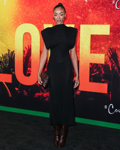 Bella Harris at Bob Marley One Love Premiere in Los Angeles, February 2024 6