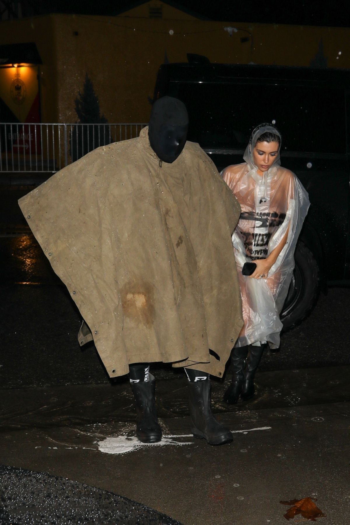 Bianca Censori and Kanye West at Studio Session in Los Angeles, February 2024