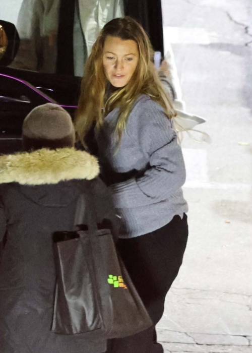 Blake Lively on the Set of It Ends With Us in Los Angeles, February 2024