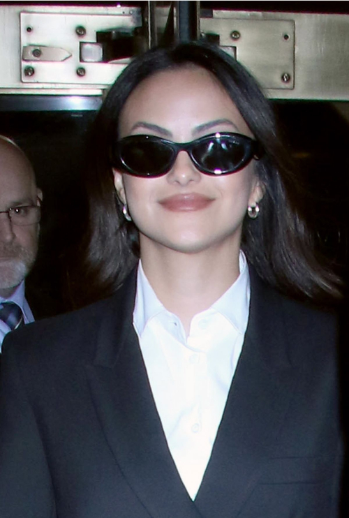 Camila Mendes Arrives at Kelly Clarkson Show in New York, February 2024 2