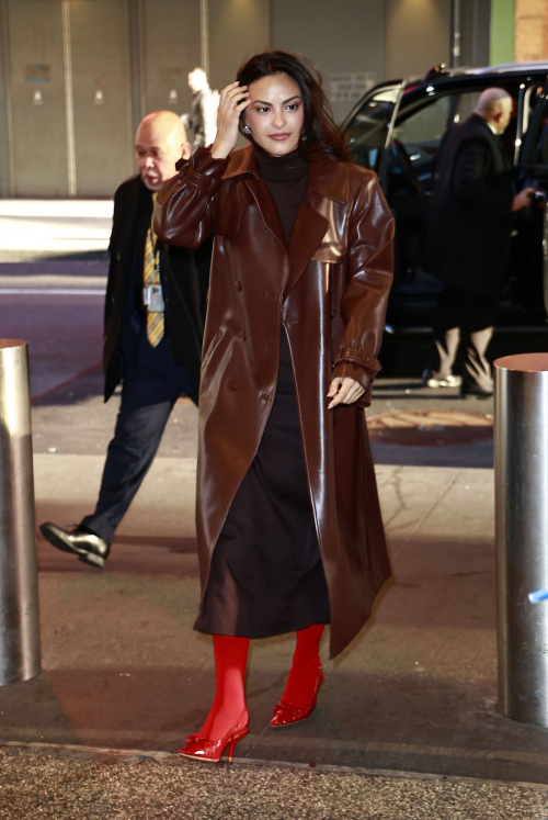 Camila Mendes Arriving at CBS Morning Show in New York, February 2024 1