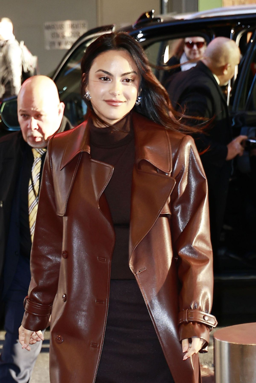 Camila Mendes Arriving at CBS Morning Show in New York, February 2024 4