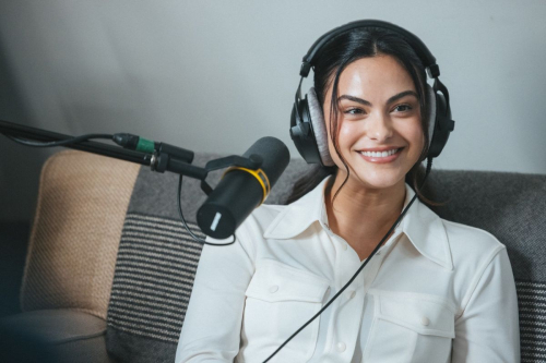 Camila Mendes at Armchair Expert Podcast in Los Angeles, February 2024 1