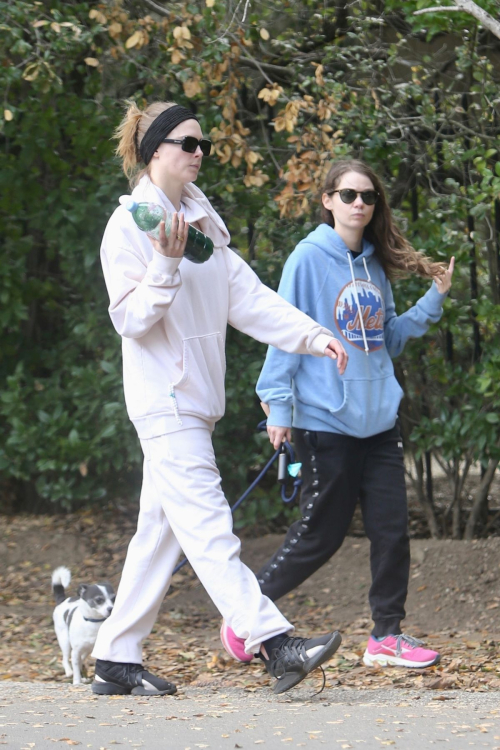 Cara Delevingne and Minke Hiking with Their Dog in Hollywood Hills, January 2024