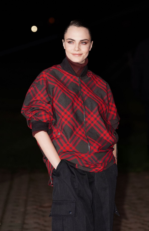 Cara Delevingne at Burberry Show at London Fashion Week, February 2024 3