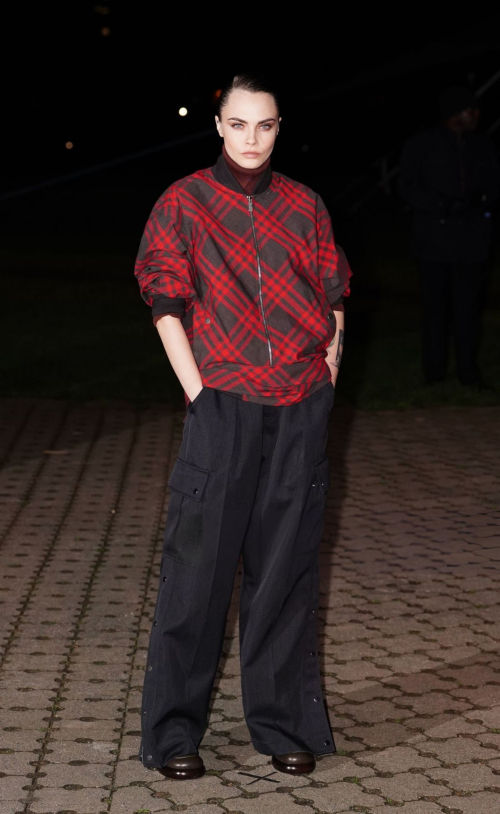 Cara Delevingne at Burberry Show at London Fashion Week, February 2024 4