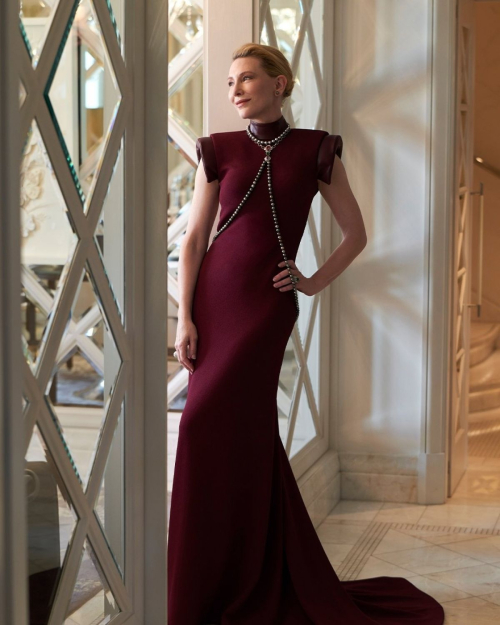 Cate Blanchett for British Vogue Backstage at BAFTA 2024 3