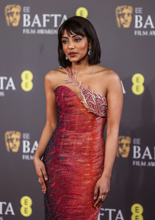 Charithra Chandran at BAFTA Film Awards in London, February 2024