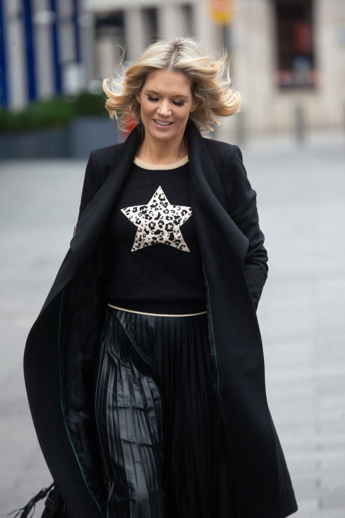 Charlotte Hawkins Outside Global Radio in London, January 2024