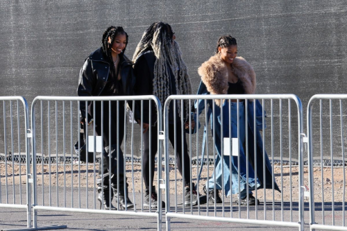 Chloe and Halle Bailey Arrive at Super Bowl in Las Vegas, February 2024 6