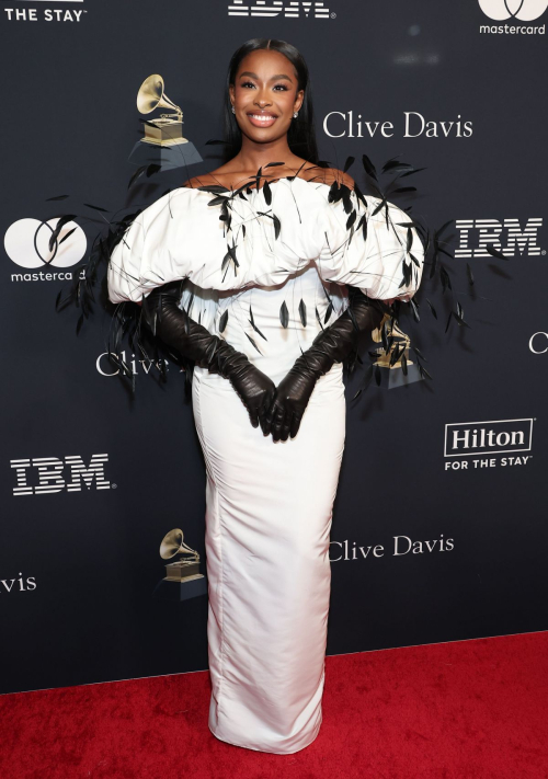 Coco Jones at Clive Davis Pre-Grammy Gala in Los Angeles, February 2024