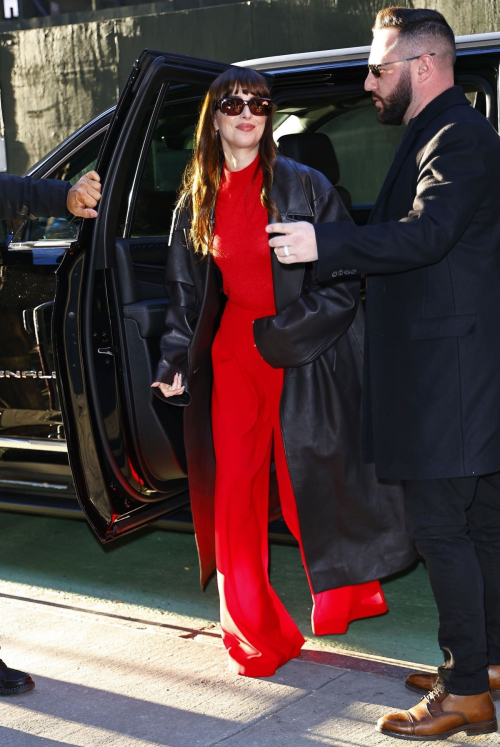 Dakota Johnson Arriving at Today Show in New York, February 2024 3