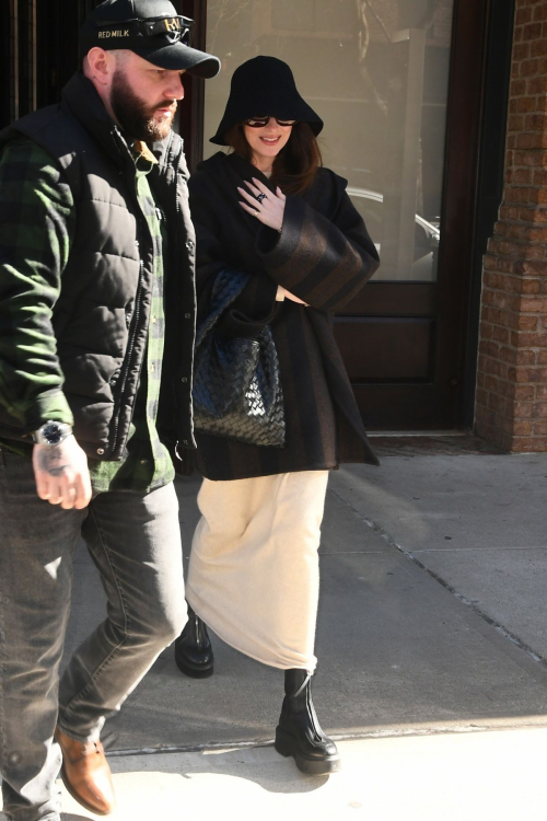 Dakota Johnson Leaving Greenwich Hotel in New York, February 2024 3