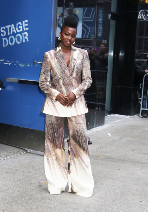 Danai Gurira Arrives at Good Morning America in New York, February 2024 2